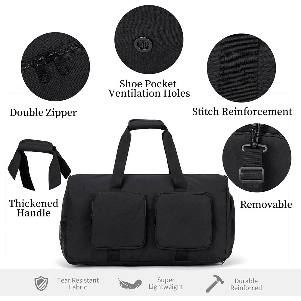 TJ00128 Simple Gym Bag Luggage Duffle
