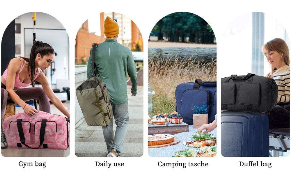 TJ00128 Simple Gym Bag Luggage Duffle