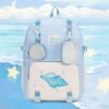 Little Conch Shell Sky Blue Display Pocket Ita Pin Display Backpack
