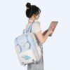 Little Conch Shell Sky Blue Display Pocket Ita Pin Display Backpack