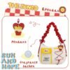 Fries Pie Bag Tote Shoulder Cross-body Bag