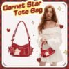 【Garnet Star】Handbag Red Tote Cross-body Cute Ita Pain Bag
