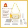 【Flame】Display Pocket Tote Cross-body Yellow Ita Bag