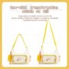 【Flame】Display Pocket Tote Cross-body Yellow Ita Bag