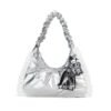 【Full Moon】Suki Handbag Silver Luxury Cross-body Tote Bag