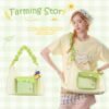 【Farming Story】Pain Bag Green Cross-body Shoulder Ita Bag