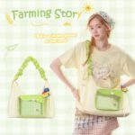 【Farming Story】Pain Bag Green Cross-body Shoulder Ita Bag