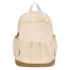 Simple Canvas Backpack Custom Student Shoulders Book Bag