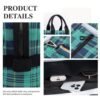 Plaid Tote Bag Canvas Customizable Shopping Bag