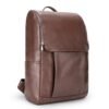 Leather Backpack Brown Black Customizable Casual Business Travel Man Shoulders Bag