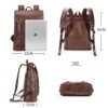 Leather Backpack Travel Office Casual Shoulders Bag