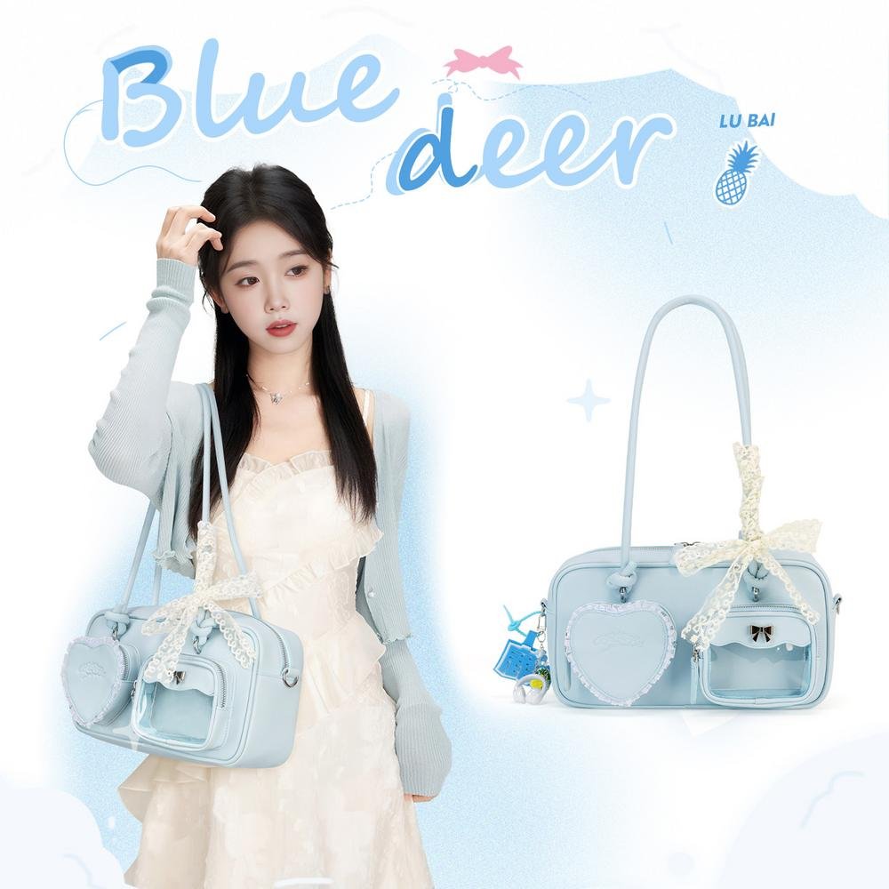 【Blue Deer】Handbag Fairy Style Gentle Girl Tote Anime Ita Bag