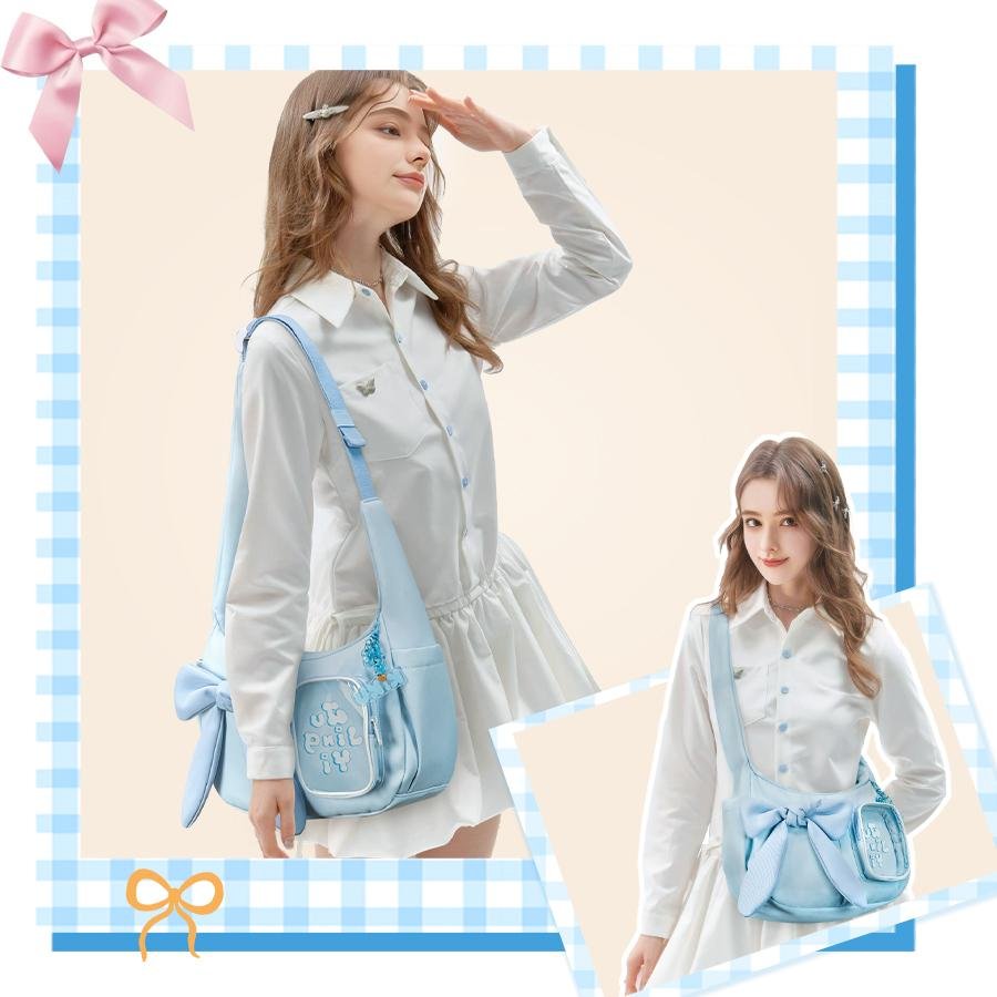 【Ocean Tangerine】Handbag Blue Anime Ita Bag Cross-body Tote Bag