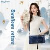【Swallows Return】Handbag Blue Chinese Classic Style Shoulder Ita Pain Bag